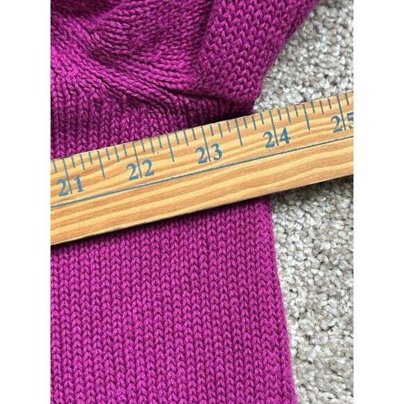 90s Chaps Ralph Lauren Magenta Pullover 100% Cotton Sweater Size XL unisex - Picture 8 of 8